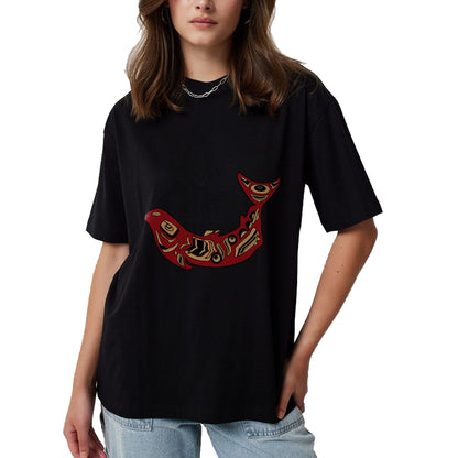 Native American T-Shirts, Vintage Native American Unisex T-Shirt/Hoodie/Sweatshirt HLT00 - Native American Indian Salmon Fish Totem Pacific Northwest T-Shirt