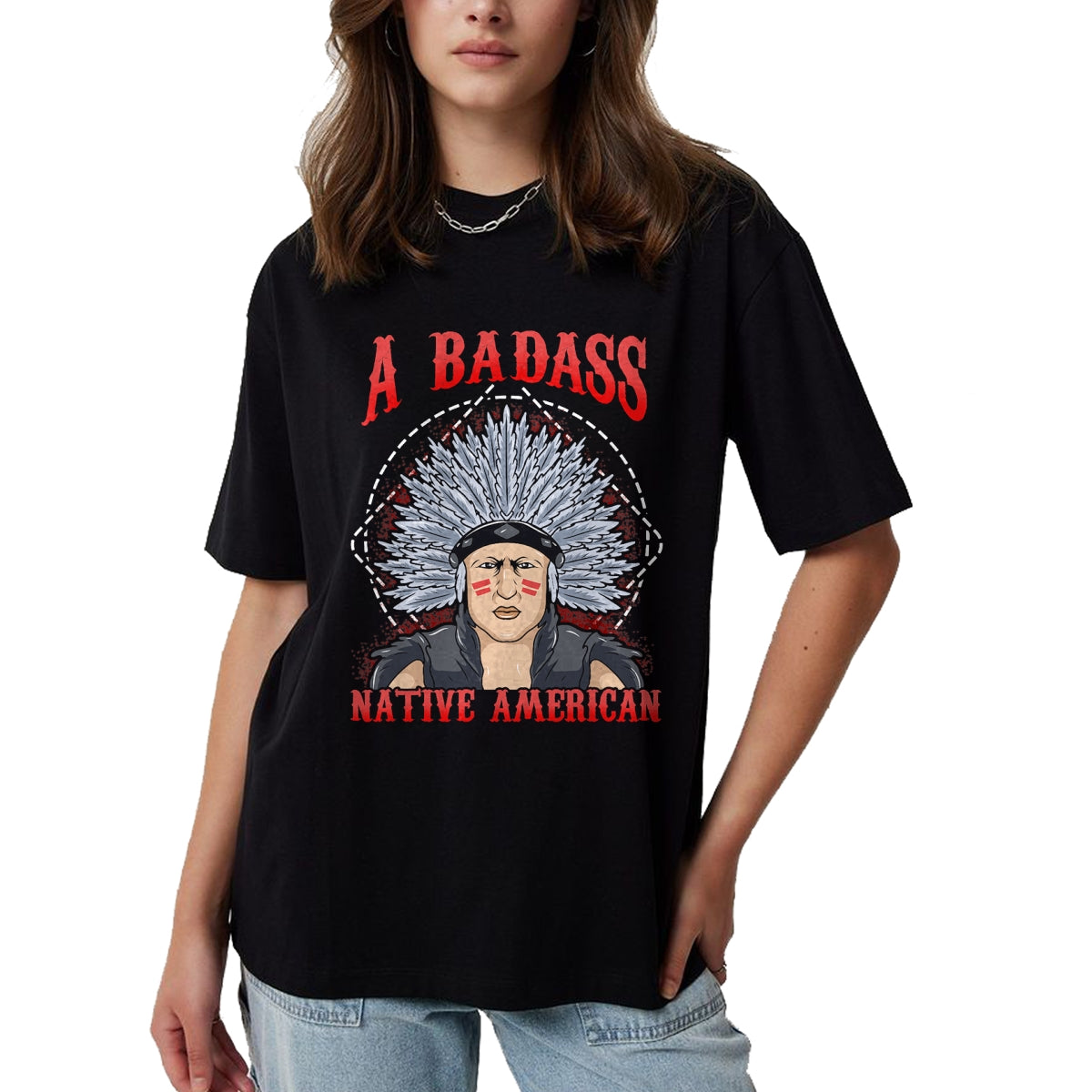 Native American T-Shirts, Vintage Native American Unisex T-Shirt/Hoodie/Sweatshirt HLT00 - I Have Two Titles - Mom and Grandma - Native American T-Shirt