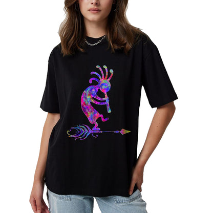 Native American T-Shirts, Vintage Native American Unisex T-Shirt/Hoodie/Sweatshirt HLT00 - Native American Kokopelli With Feather 2 - Fan Fun T-Shirt
