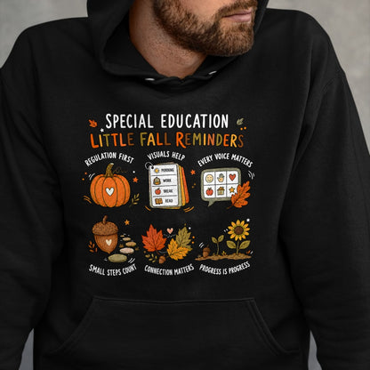 Best Teacher Shirt, Funny Teacher UnisexT-Shirt/Hoodie/Sweatshirt HLT00 - Special Education Little Fall Reminders Autumn SPED Teacher T-Shirt