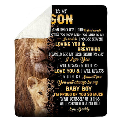 Special Gift for Your Son- From Dad Blanket (SKU-CHAU-B29)
