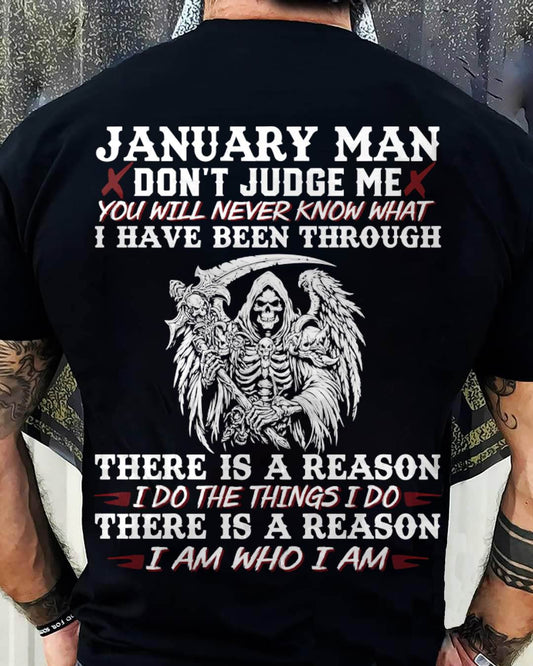 January Man Don't Judge Me – T-Shirt For Man – DONN01 (SKU10-49-01)