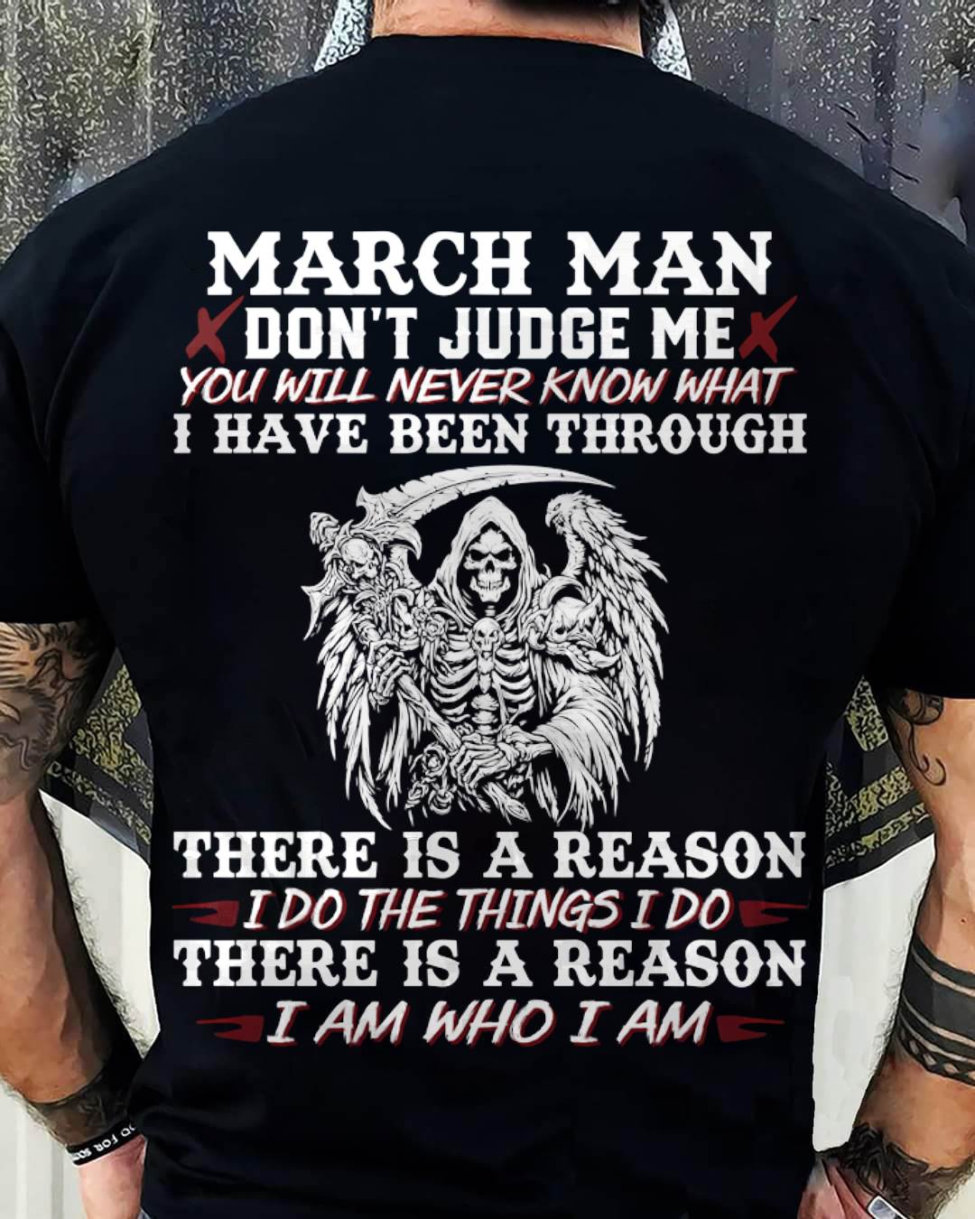 March Man Don't Judge Me – T-Shirt For Man – DONN03 (SKU10-49-03)