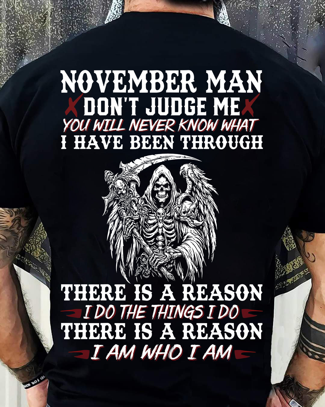 November Man Don't Judge Me – T-Shirt For Man – DONN11 (SKU10-49-11)