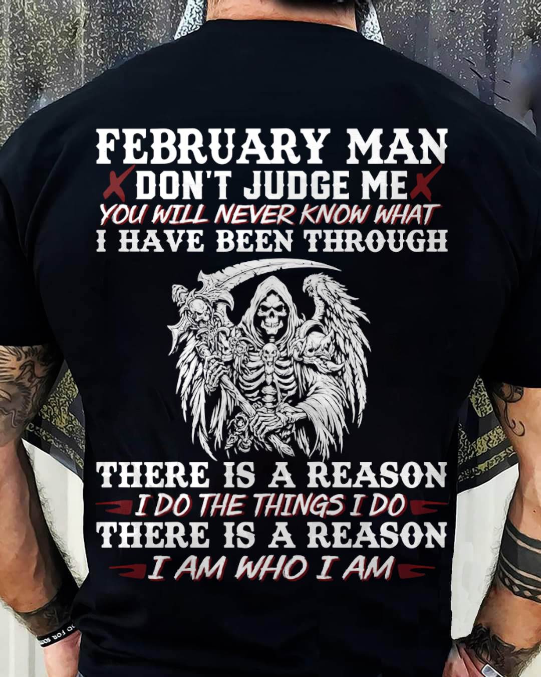 February Man Don't Judge Me – T-Shirt For Man – DONN02 (SKU10-49-02)