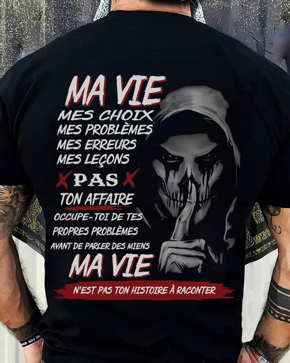 MA VIE – T-shirt pour homme – DONN00 (SKU12-247)