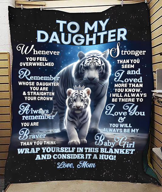 BLANKET FOR DAUGHTER – COMFORT & WARMTH GIFT FROM MOM Sherpa Fleece Quilt Blanket EBIL00 (SKUB12-153)