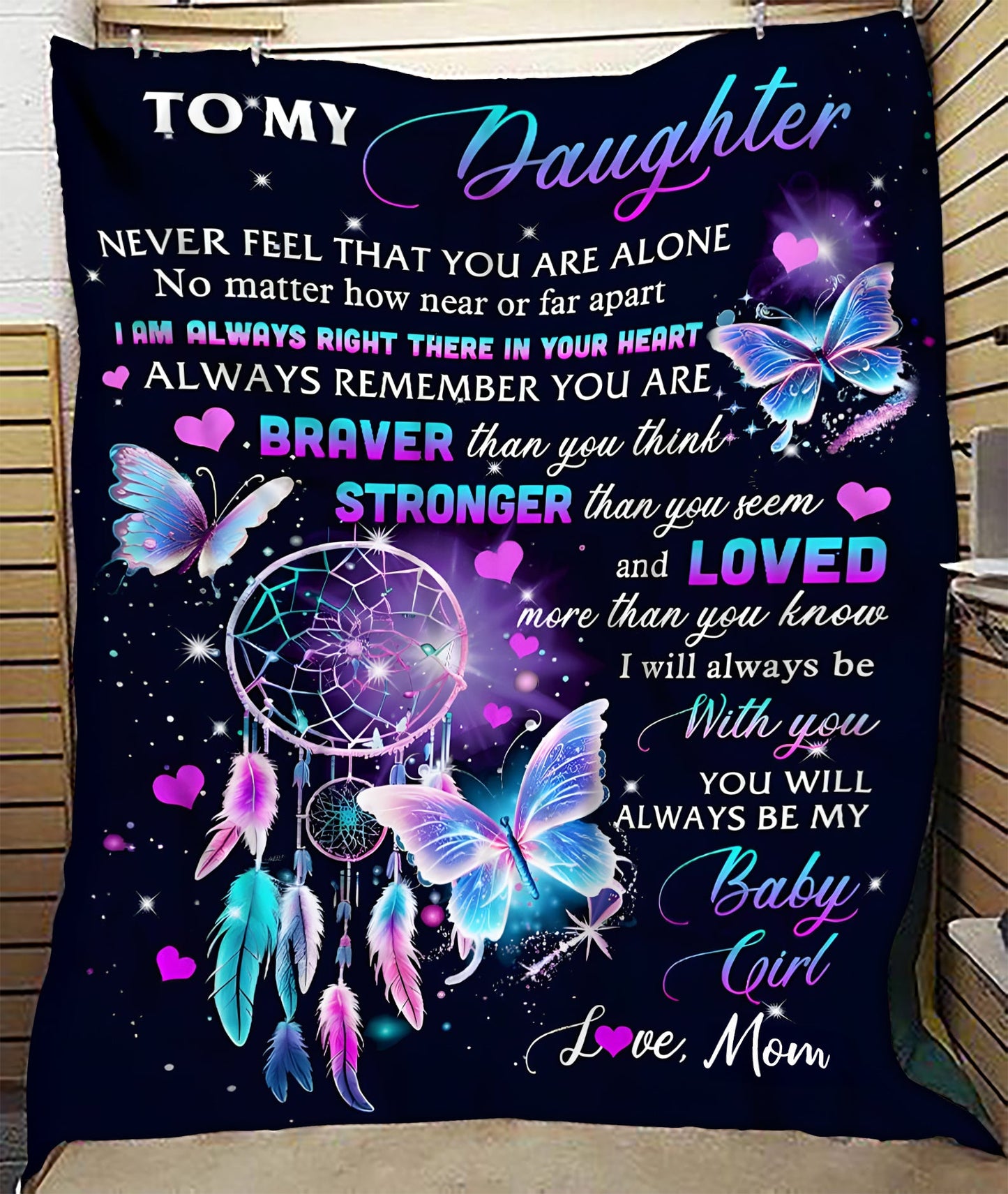 Special Gift For Your Daughter Blanket - From Mom (SKUB12-181)