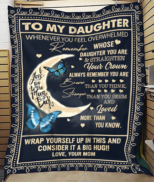 Special Gift For Your Daughter Blanket - From Mom (SKUB12-259)
