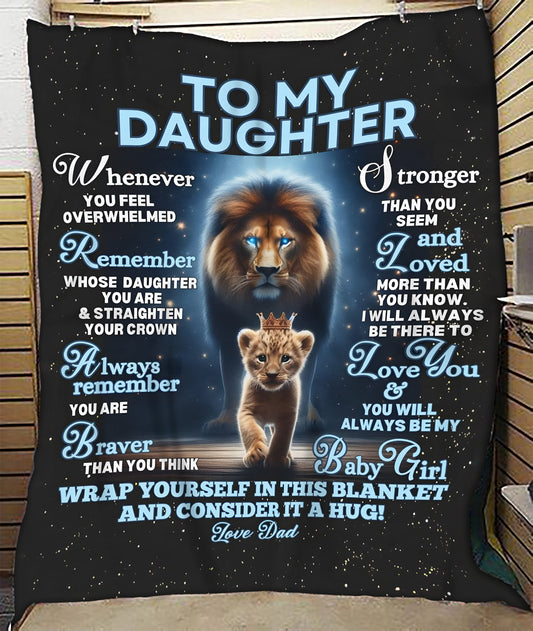 Special Gift For Your Daughter Blanket - From Dad (SKUB12-126)