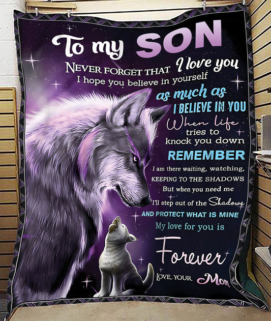 Special Gift For Your Son Blanket - From Mom (SKUB11-57) FULL