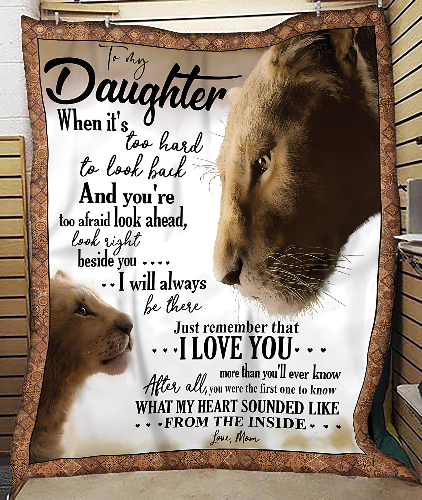 TO MY DAUGHTER - GIFT FOR DAUGHTER - Sherpa Fleece Quilt Blanket (SKUB08-20)