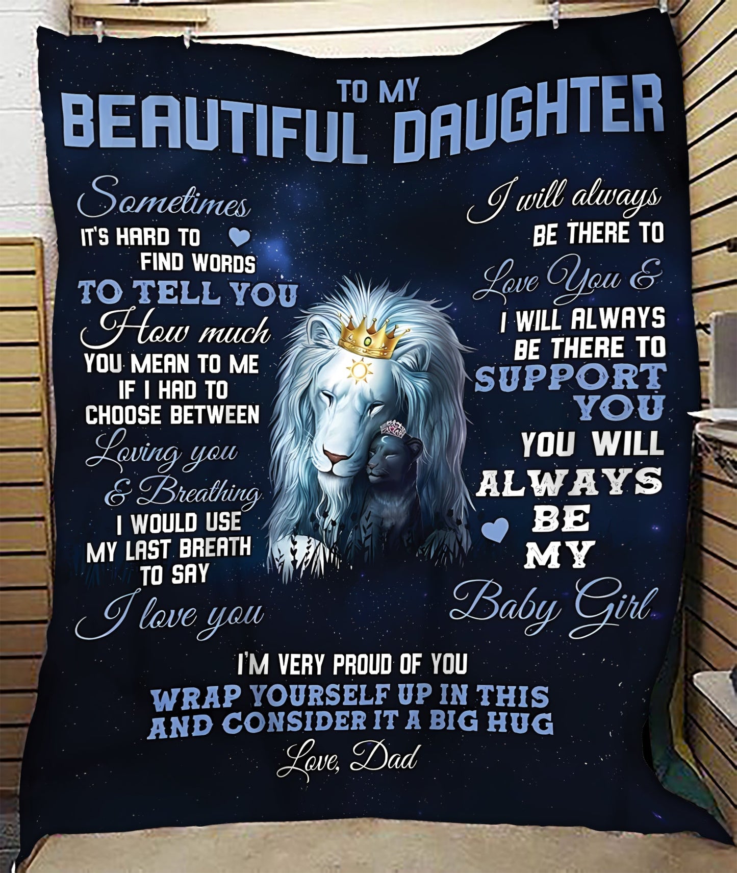 Special Gift For Your Daughter Blanket - From Dad (SKUB10-71) FULL