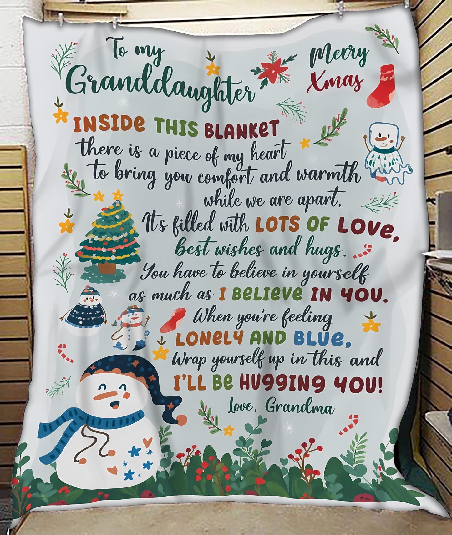 Special Gift For Your Granddaughter Blanket - From Grandma (SKUB11-03) FULL