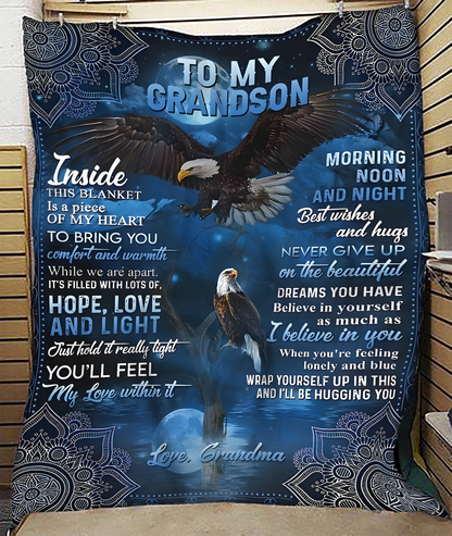 Special Gift For Your Grandson Blanket - From Grandma (SKUB11-119)