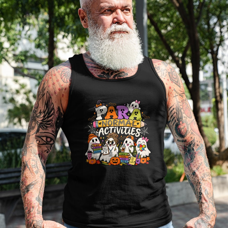 Best Teacher Shirt, Funny Teacher UnisexT-Shirt/Hoodie/Sweatshirt HLT00 - para Normal Activities SPED Teachers Ghost Fall Halloween T-Shirt (2)