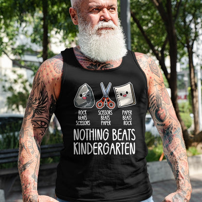 Best Teacher Shirt, Funny Teacher UnisexT-Shirt/Hoodie/Sweatshirt HLT00 - Nothing Beats Kindergarten Funny Back to School Kid Teacher T-Shirt