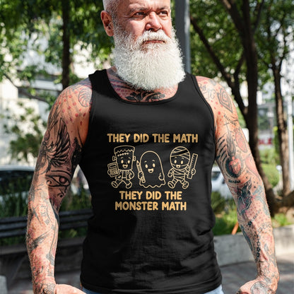 Best Teacher Shirt, Funny Teacher UnisexT-Shirt/Hoodie/Sweatshirt HLT00 - Cute Funny They Did The Monster Math Teachers Halloween T-Shirt (3)