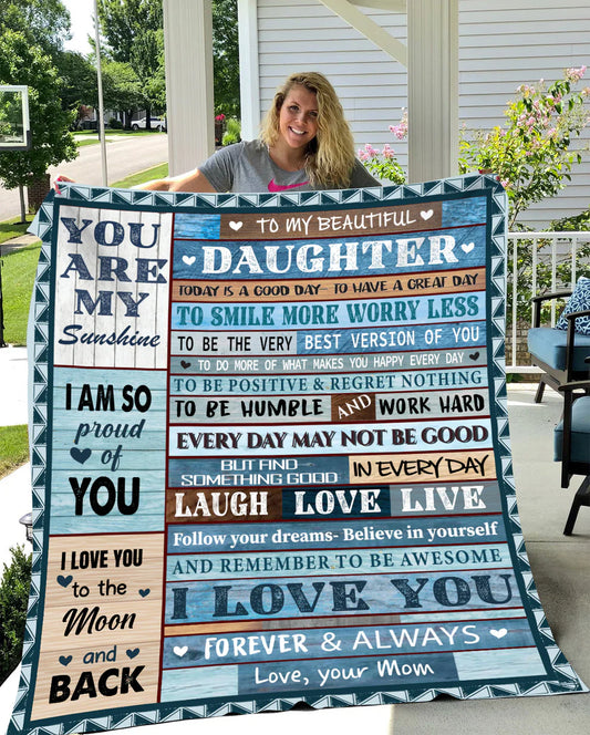 Special Gift For Your Daughter Blanket - From Mom