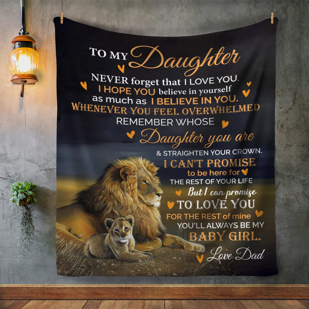 Special Gift For Your Daughter Blanket - From Dad (SKUB11-38)