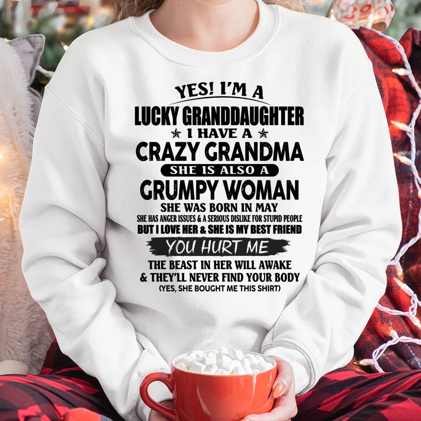 MAY - LUCKY GRANDDAUGHTER OF CRAZY GRANDMA - PERFECT GIFT FROM GRANDMA - EBIL05 (SKU12-146-05)