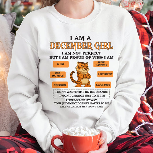 "I AM A DECEMBER GIRL" - Birthday Gift For December Girls - FMA EBIL12 (SKU26T-01-62-12)