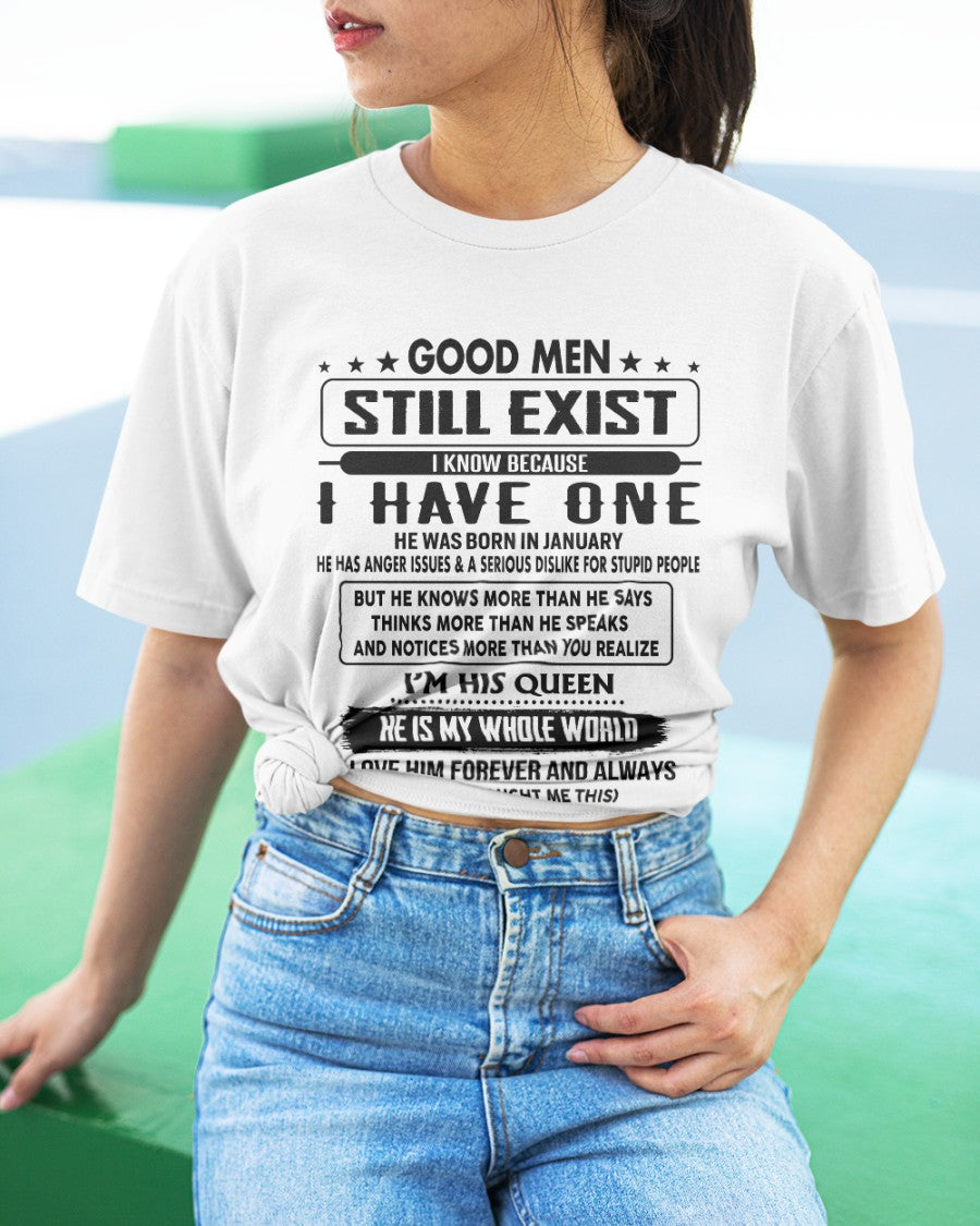 January - Good men Still Exist - gift for your girlfriend, wife from Husband - EBIL01 (SKU-GM-01)