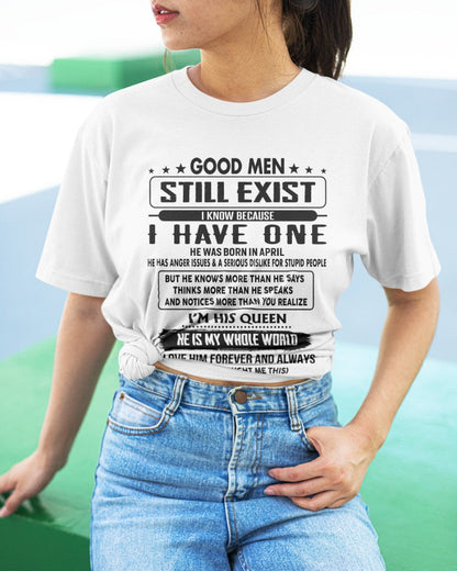 April - Good men Still Exist - gift for your girlfriend, wife from Husband - EBIL04 (SKU-GM-04)