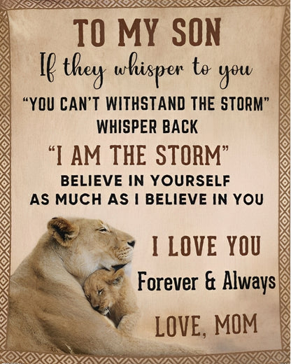 Special Gift For Your Son Blanket - From Mom