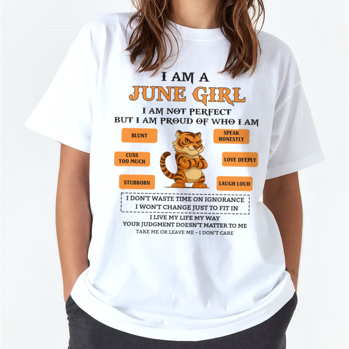 "I AM A JUNE GIRL" - Birthday Gift For June Girls - FMA EBIL06 (SKU26T-01-62-06)