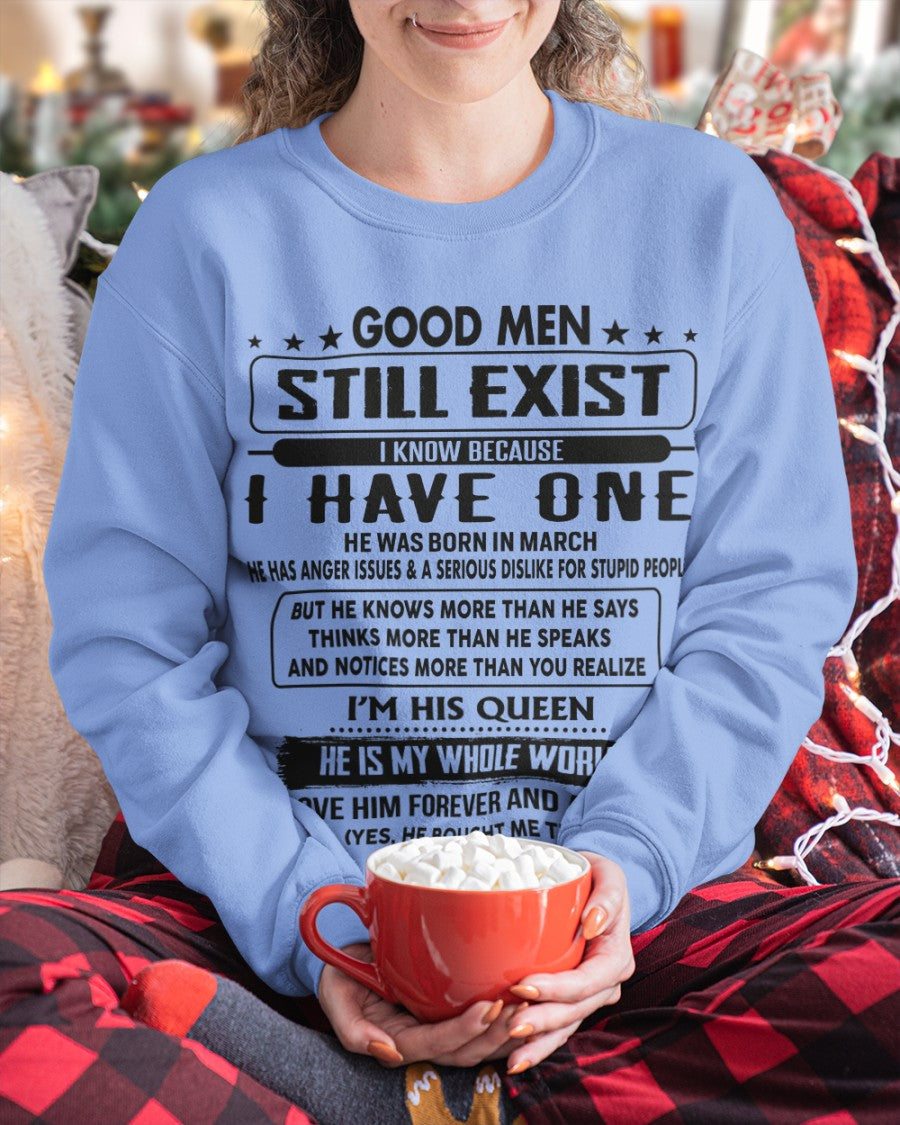 March - Good men Still Exist - gift for your girlfriend, wife from Husband - Ebil03 (SKU-GM-03)