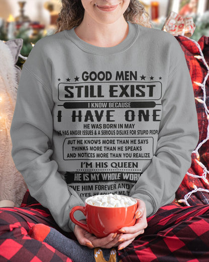 May - Good men Still Exist - gift for your girlfriend, wife from Husband - EBIL05 (SKU-GM-05)