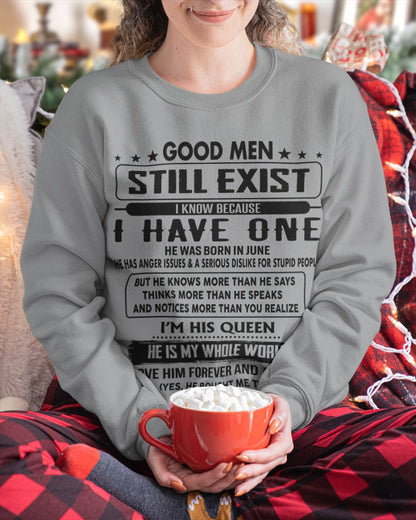 June - Good men Still Exist - gift for your girlfriend, wife from Husband - Ebil06 (SKU-GM-06)