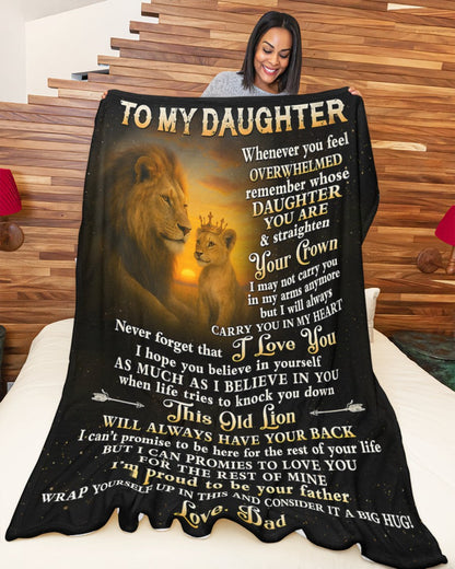 Special Gift For Your Daughter Blanket - From Dad (SKUB07-134)