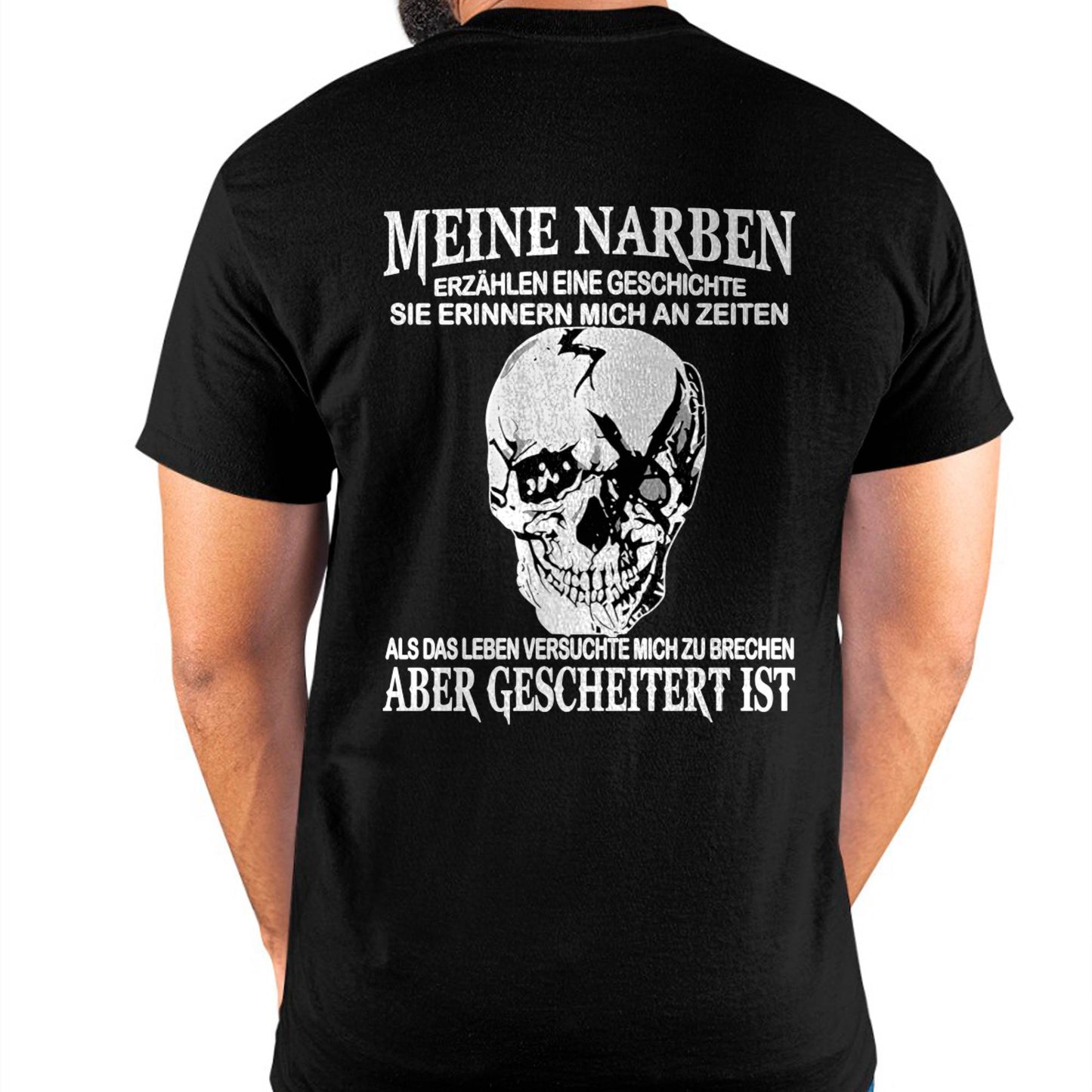 MEINE NARBEN ERZÄHLEN EINE GESCHICHTE - T-SHIRT FÜR HERREN - DONN01 (SKU2605-421-00)