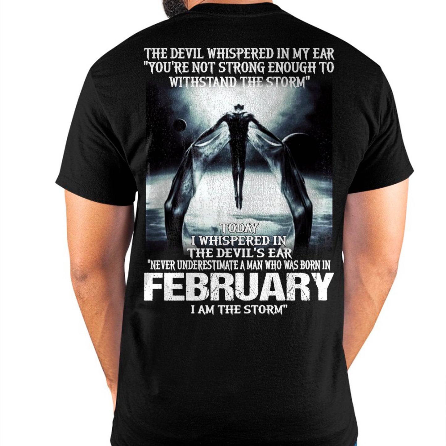 FEBRUARY - THE DEVIL WHISPERED IN MY EAR - T-SHIRT FOR MAN - DONN02 (SKU08-35-02)