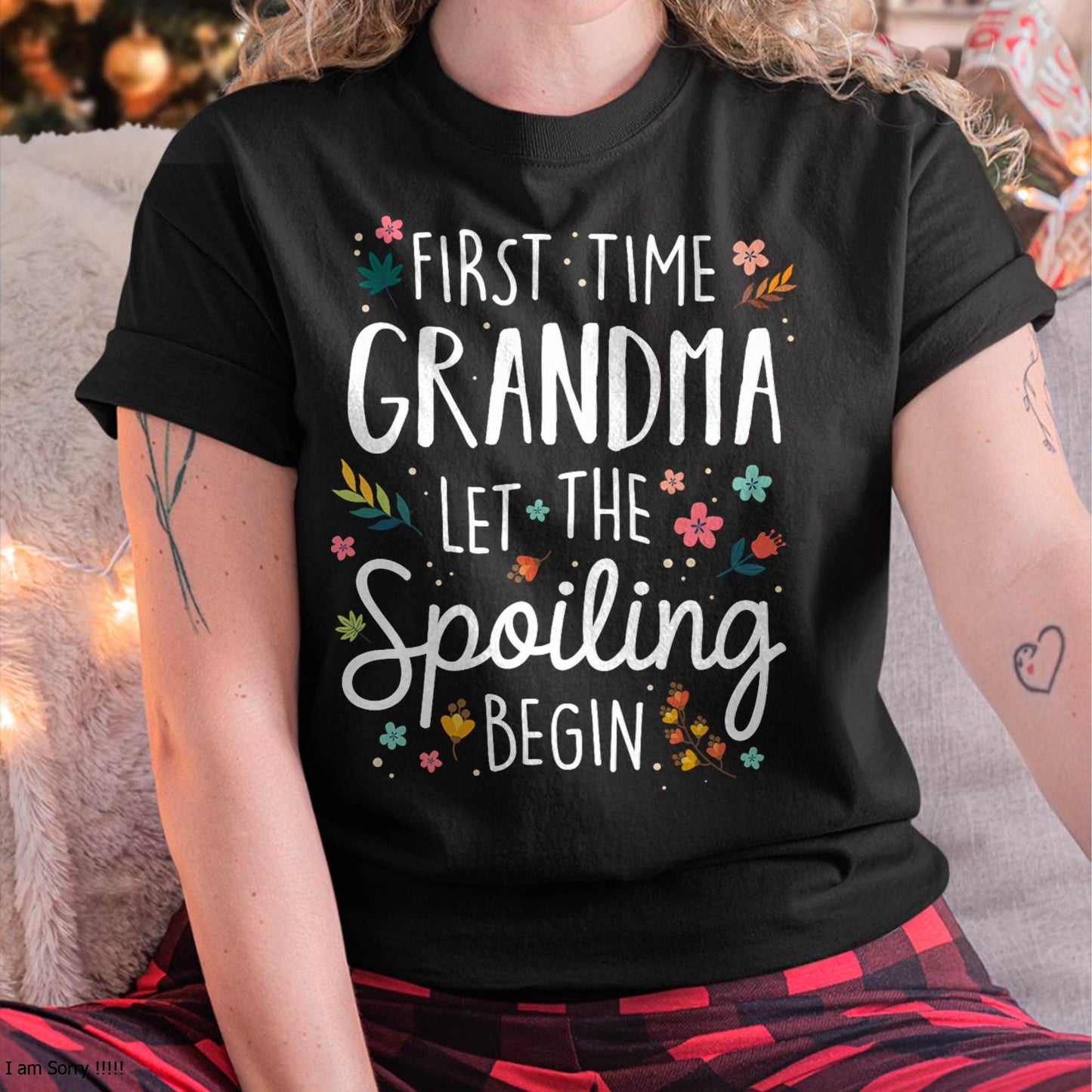 FIRST TIME GRANDMA T-SHIRT – PERFECT GIFT FOR NEW GRANDMAS - EBIL00 (SKU8-GRA00)