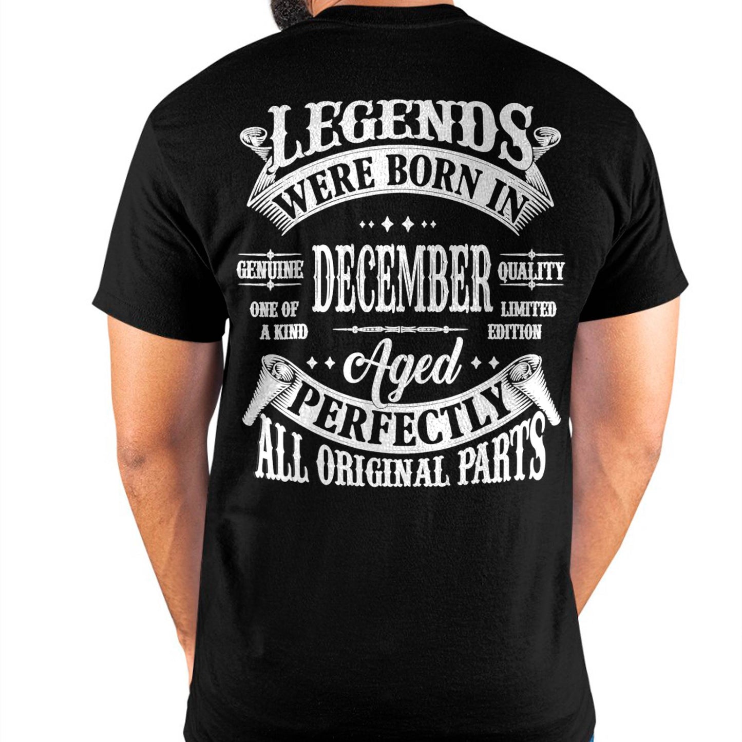 LEGENDS WERE BORN IN DECEMBER - T-SHIRT FOR MAN - DONN12 (SKU08-37-12)