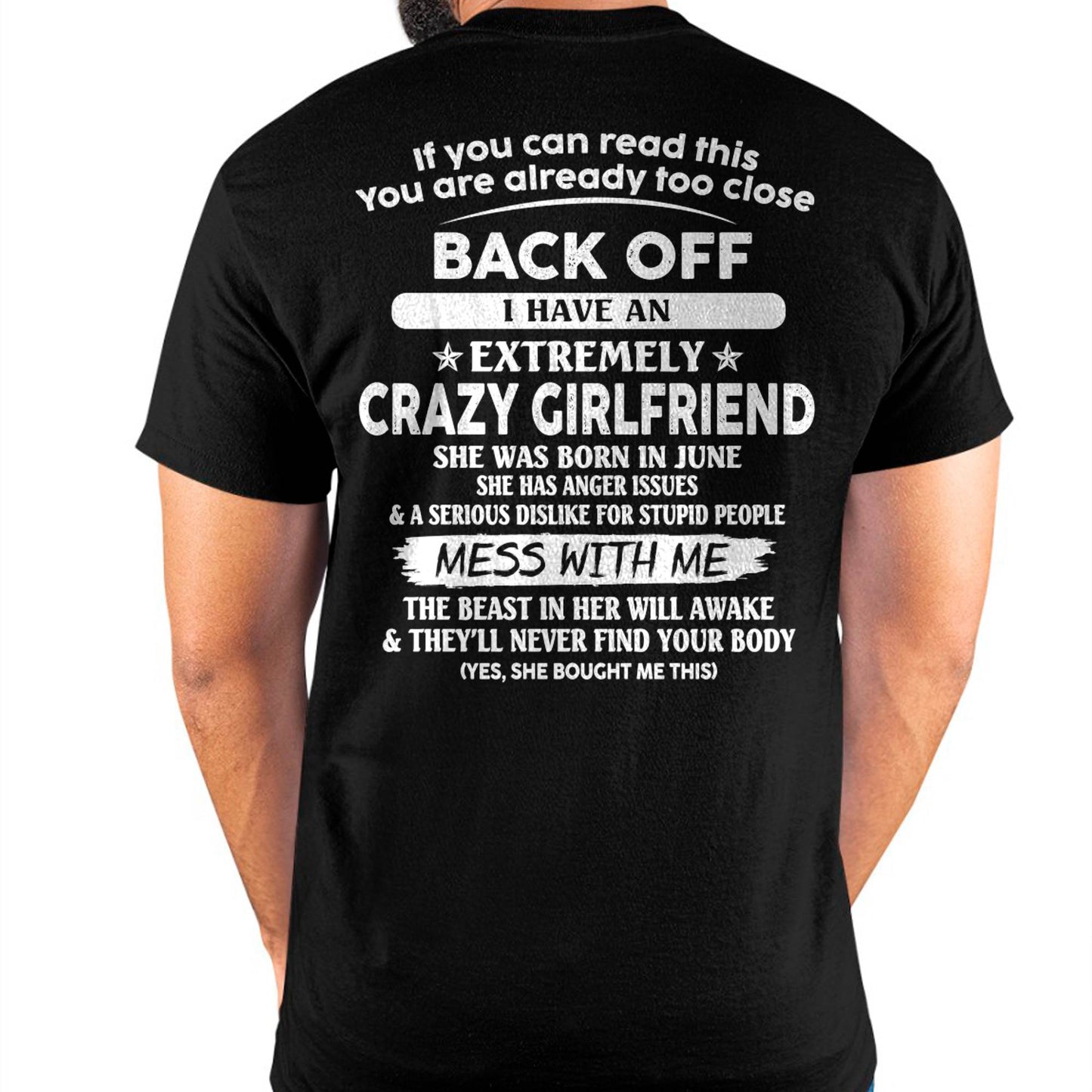 June - If You Can Read This You Are Already Too Close - Gift For Your Boyfriend, Husband From Wife - DONN06 (SKU07-175-06)
