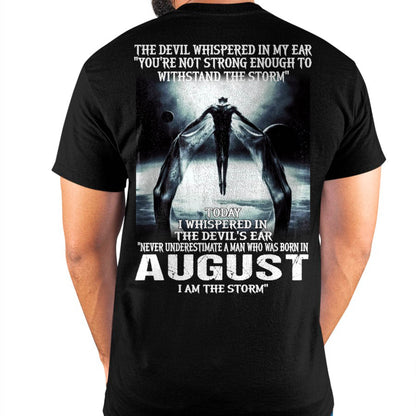 AUGUST - THE DEVIL WHISPERED IN MY EAR - T-SHIRT FOR MAN - DONN08 (SKU08-35-08)
