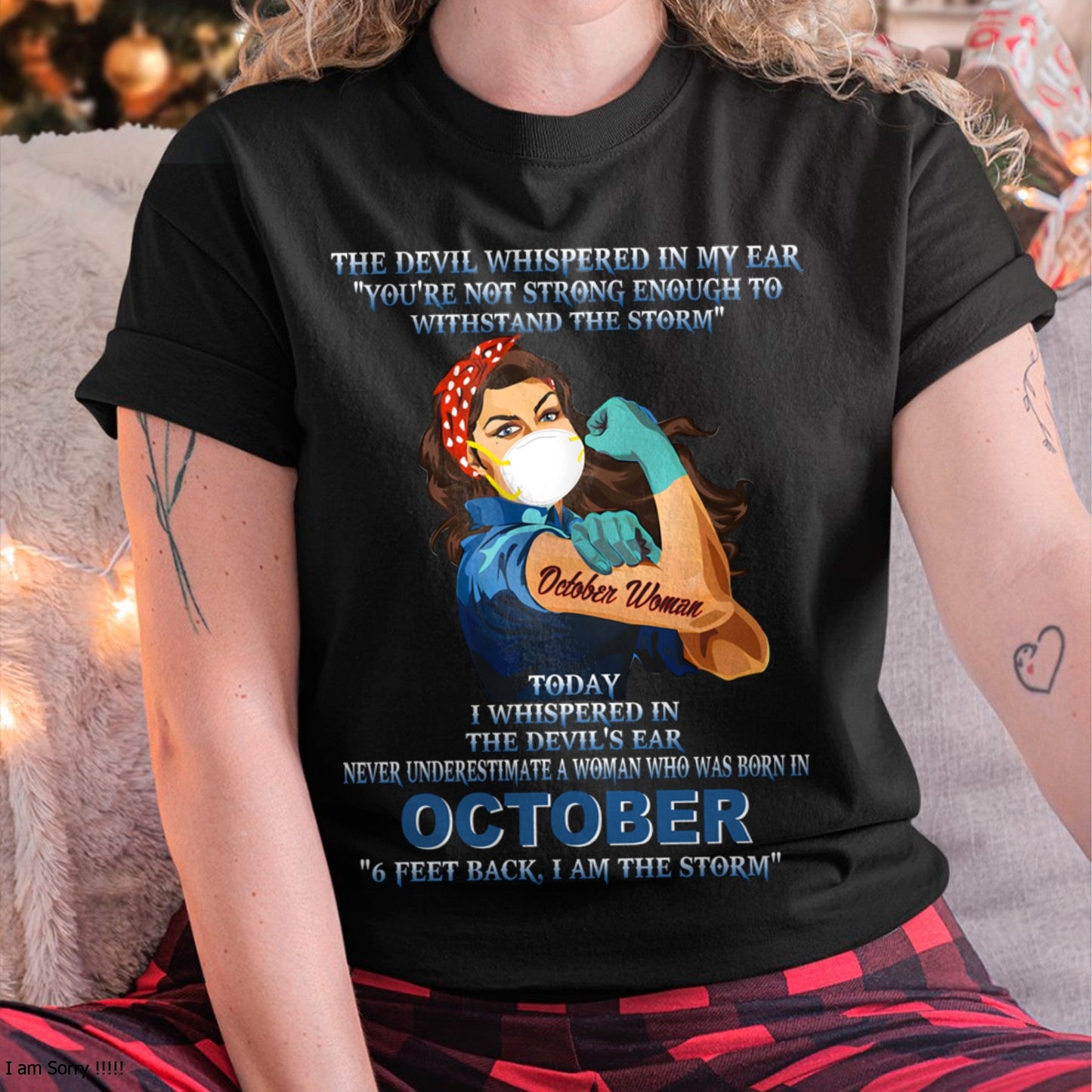 Never Underestimate A Woman Born In October – October Woman “I Am The Storm” - FMA / EBIL10 (SKU12-322-10)