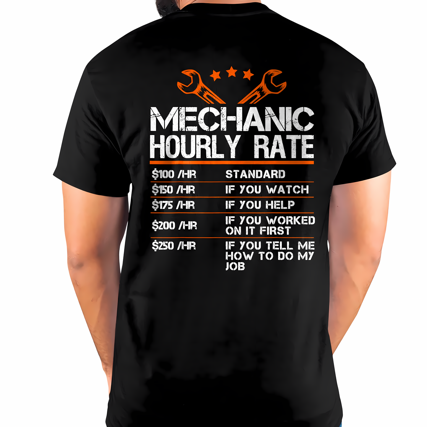 Mechanic Hourly Rate - Gift For Mechanic - DONN (SKUM08-D01)