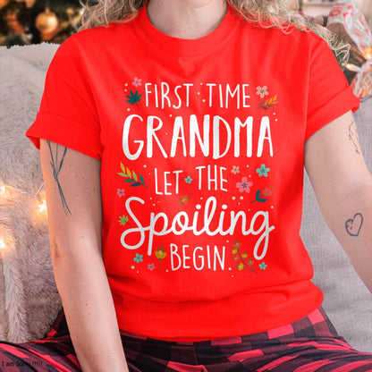 FIRST TIME GRANDMA T-SHIRT – PERFECT GIFT FOR NEW GRANDMAS - EBIL00 (SKU8-GRA00)