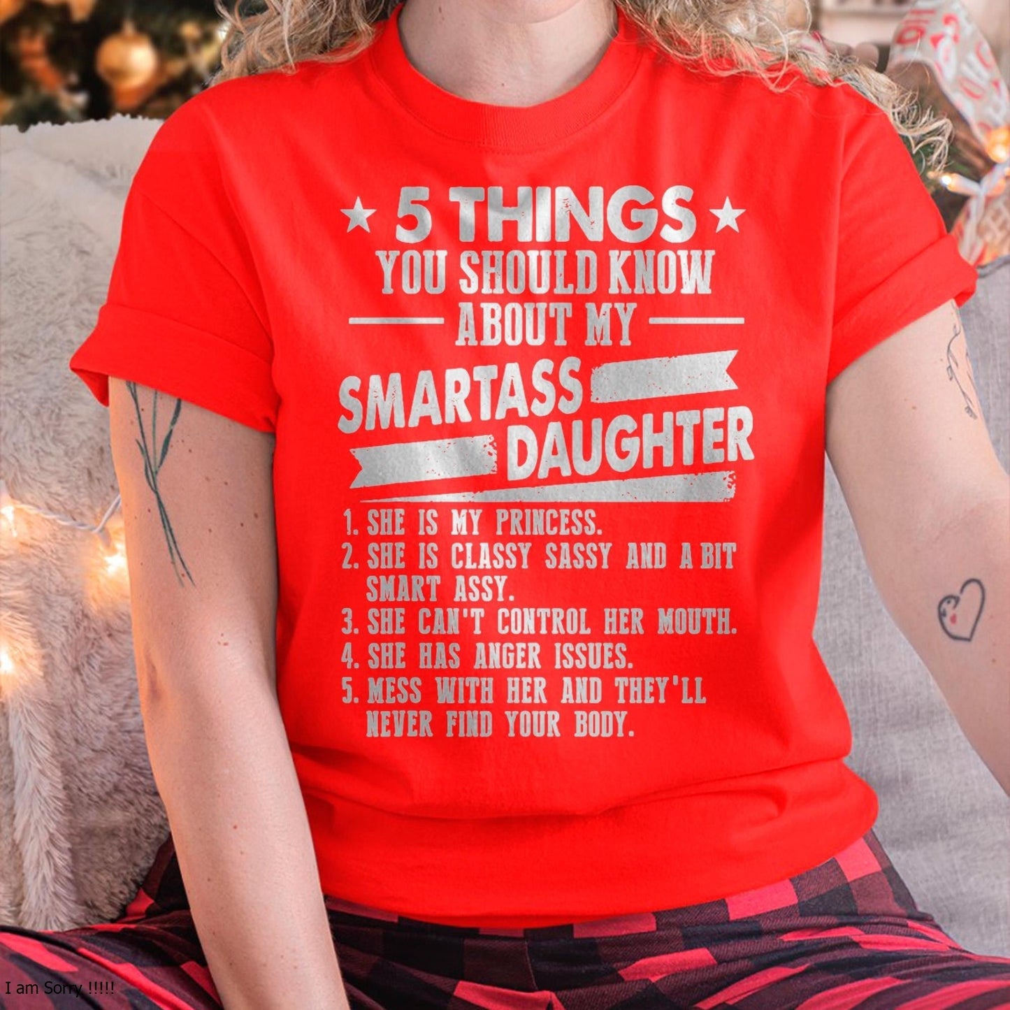 5 Things You Should Know About My Smartass Daughter - Gift for Daughter from Mom - EBIL00