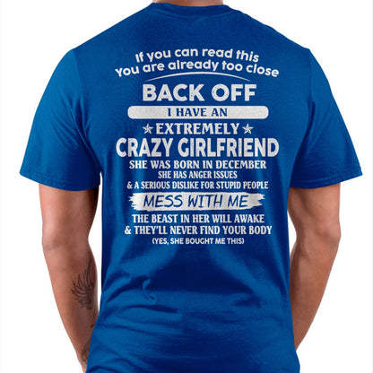 December - If You Can Read This You Are Already Too Close - Gift For Your Boyfriend, Husband From Wife - DONN12 (SKU07-175-12)