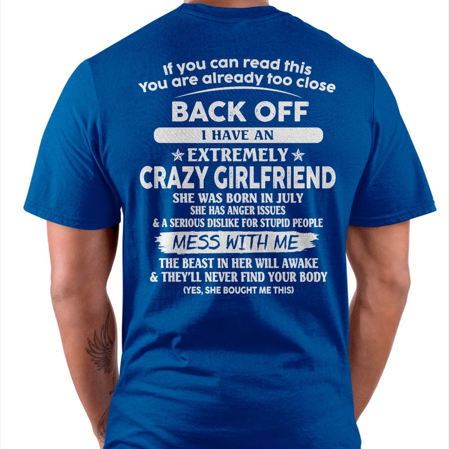 July - If You Can Read This You Are Already Too Close - Gift For Your Boyfriend, Husband From Wife - DONN07 (SKU07-175-07)