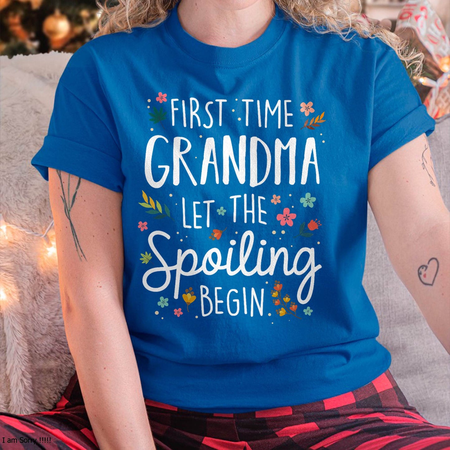 FIRST TIME GRANDMA T-SHIRT – PERFECT GIFT FOR NEW GRANDMAS - EBIL00 (SKU8-GRA00)