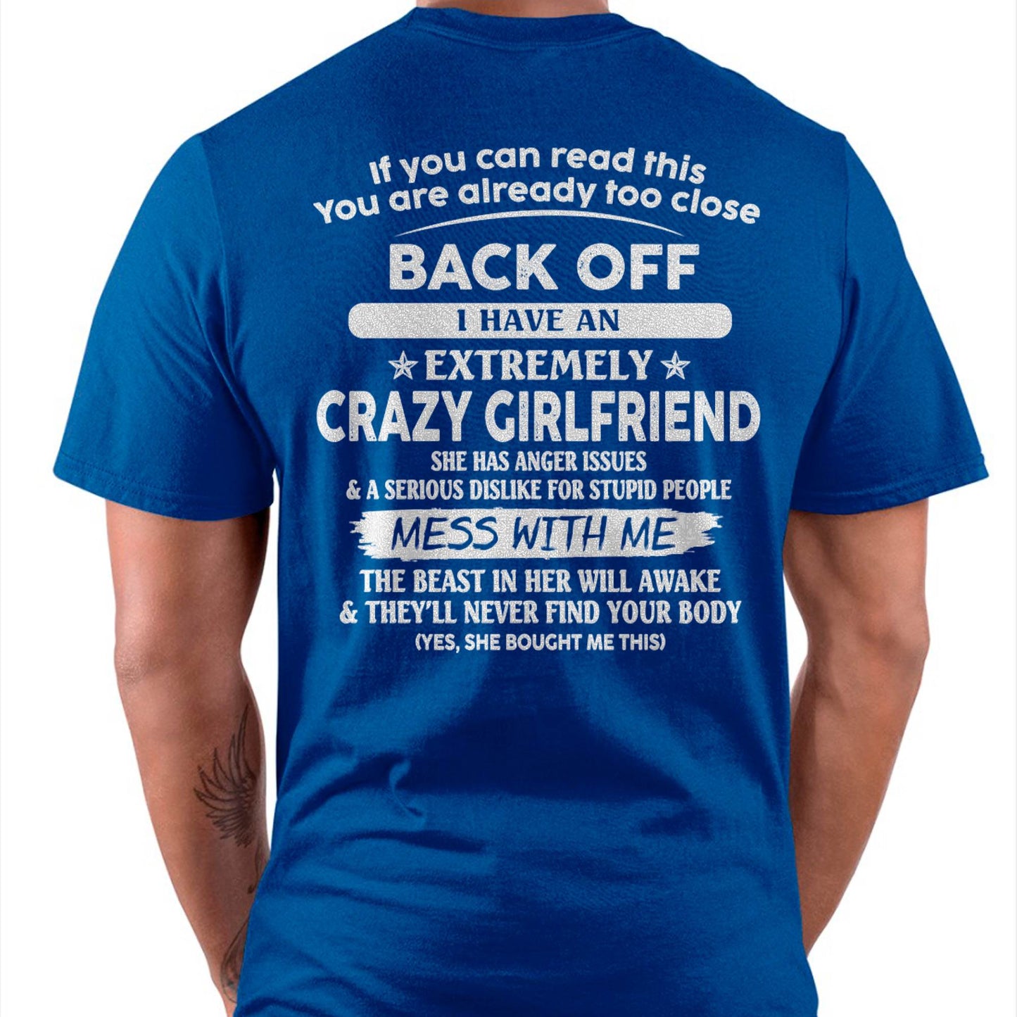 If You Can Read This You Are Already Too Close - Gift For Your Boyfriend, Husband From Wife - DONN00 (SKU07-175-00)