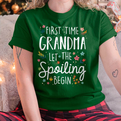 FIRST TIME GRANDMA T-SHIRT – PERFECT GIFT FOR NEW GRANDMAS - EBIL00 (SKU8-GRA00)