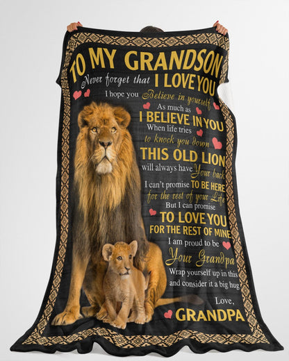 Special Gift For Your Grandson Blanket - From Grandpa (SKUB09-113)